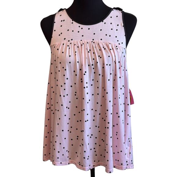 NEW KATE SPADE Dot-Print Jersey Knit Modal PJ top Size M - Picture 1 of 4